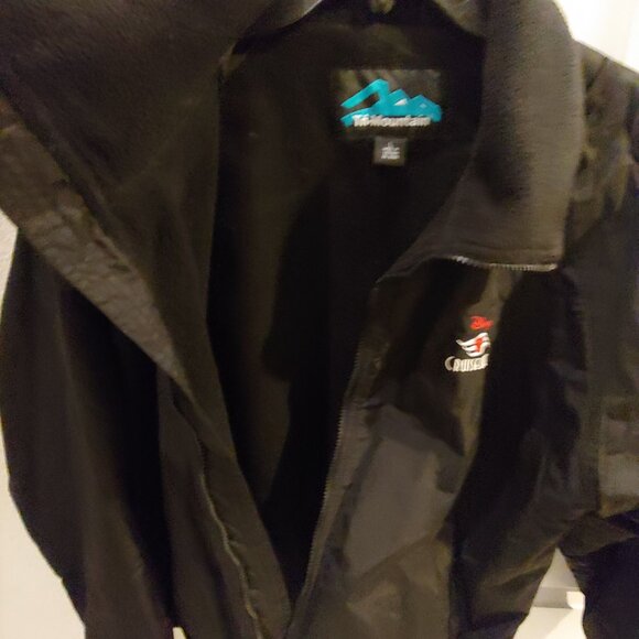 Disney Cruise Line Mens Jacket Size Large Black Tri-Mountain Zip - Picture 5 of 5